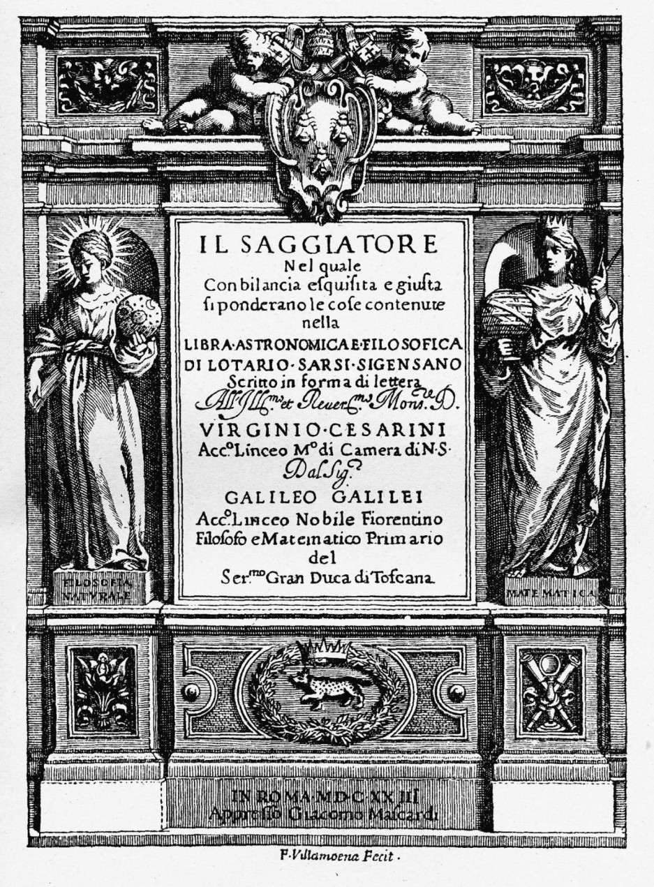 Galilei Il Saggiatore Villamoena fecit