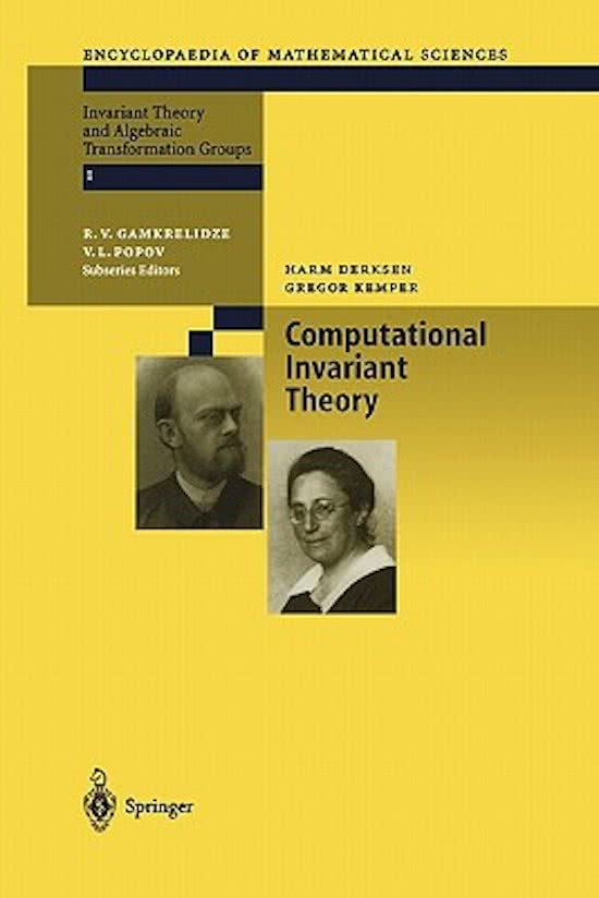 computational invariant theory